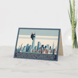 Funny New York Christmas Karte