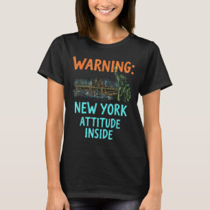 Funny New York City Night Skyline Vintag T-Shirt