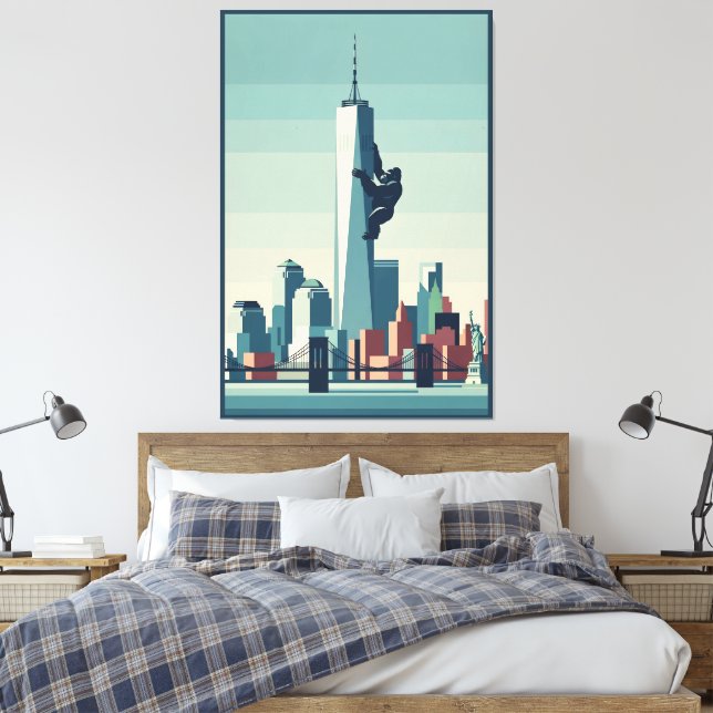 Funny New York Leinwanddruck (Insitu (Schlafzimmer))