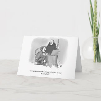 Funny New Yorker Style Blank Grußkarte Karte