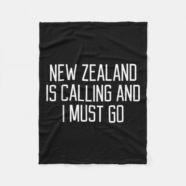Funny New Zealand Quote  Fleecedecke (Vorderseite)
