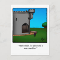 Funny New Zuhause Announction Postcard