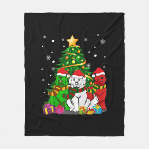 Funny Newfundland Dog Christmas Best Gift Fleecedecke