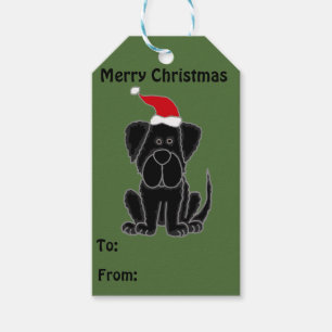 Funny Newfundland Hunde Weihnachtsgeschenke Tags Geschenkanhänger