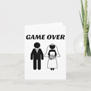 Funny Newlywed briand Groom1 Karte