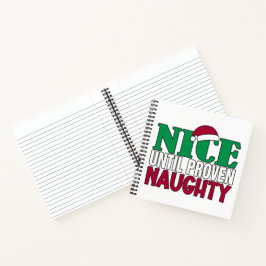 Funny Nice Bis Proven Naughy WeihnachtsJoke Notizbuch