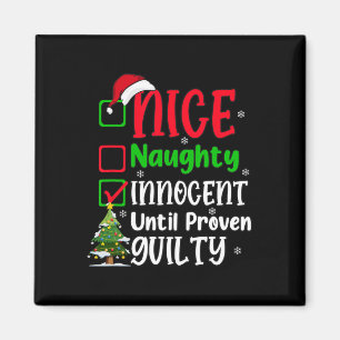 Funny Nice Naughty Innocent Weihnachten Erwachsene Magnet