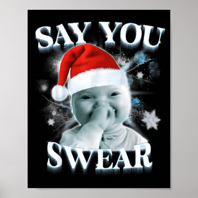 Funny Niche Baby Gen Z Meme Ai Viral Giggling Ai L Poster (Vorne)