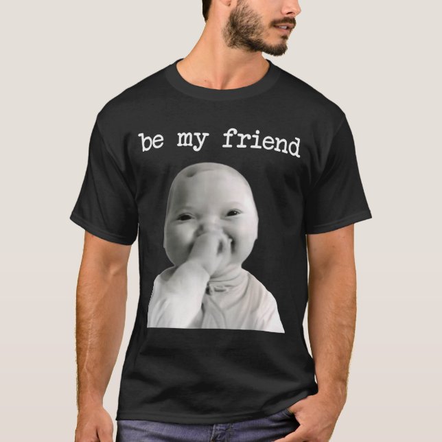 Funny Niche Baby Gen Z Meme Ai Viral Giggling Ai L T-Shirt (Vorderseite)
