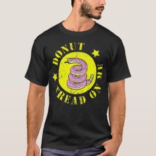 Funny nicht auf mir Treten Donut Snake und US-Flag T-Shirt