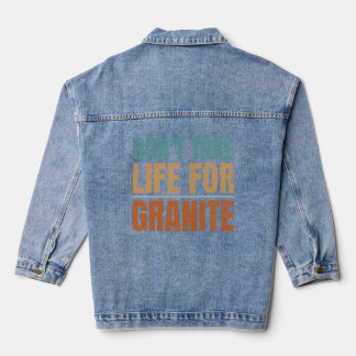 Funny nicht das Leben für Rock nehmen Geologie sam Jeansjacke