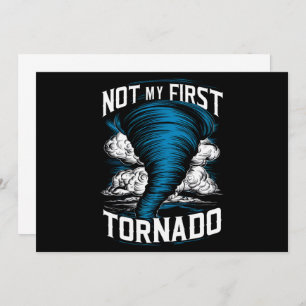 Funny nicht mein erster Tornado Retro Storm Chaser Einladung