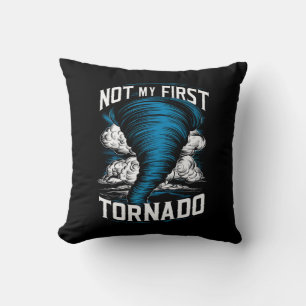 Funny nicht mein erster Tornado Retro Storm Chaser Kissen