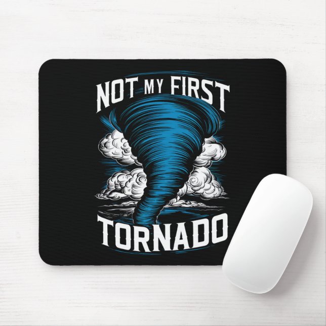 Funny nicht mein erster Tornado Retro Storm Chaser Mousepad (Mit Mouse)