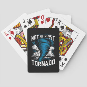 Funny nicht mein erster Tornado Retro Storm Chaser Spielkarten