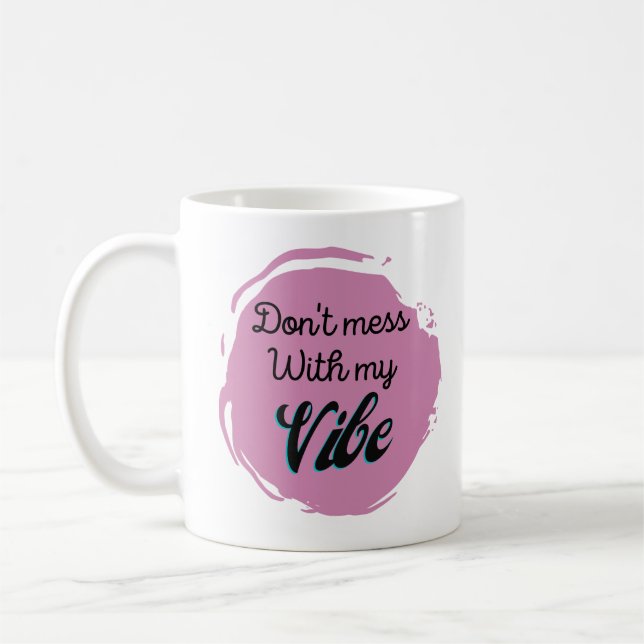 Funny nicht mit meinem Gesicht durcheinander bring Kaffeetasse (Links)