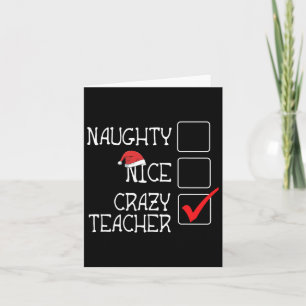 Funny nicht naughty Not Nice Ich bin verrückte Leh Karte