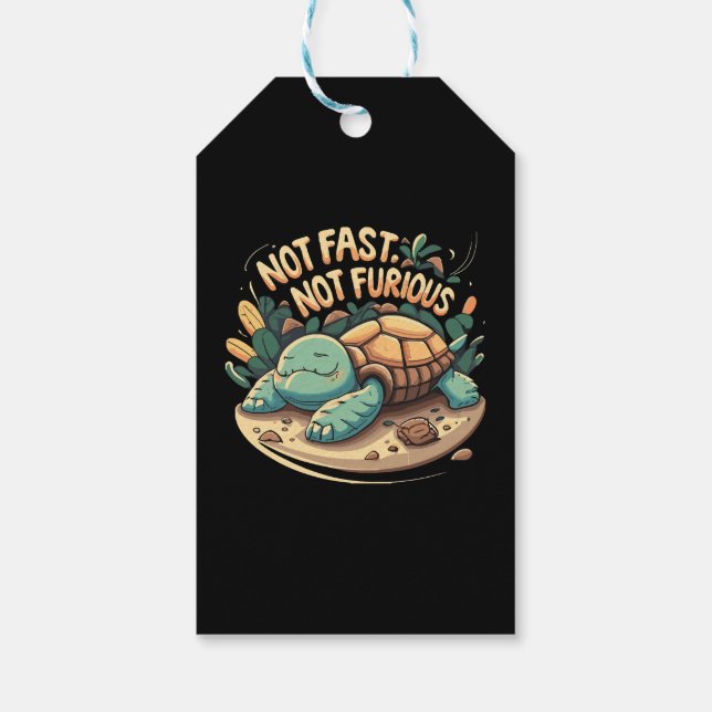 Funny nicht schnell, nicht wütend geschenkanhänger (Rückseite)