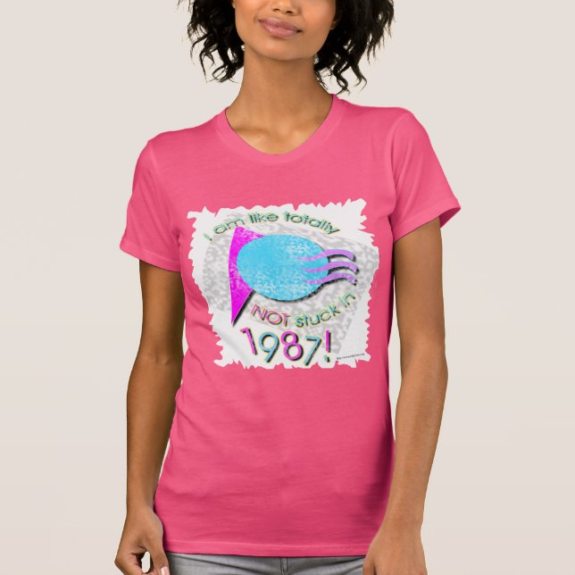 Funny nicht stecken in 87 Retro Flashback T-Shirt (Vorderseite)