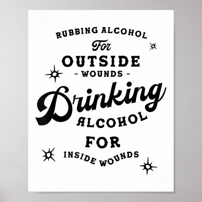 Funny Nick Miller Quote Shirt_ Alcohol Saying New  Poster (Vorne)