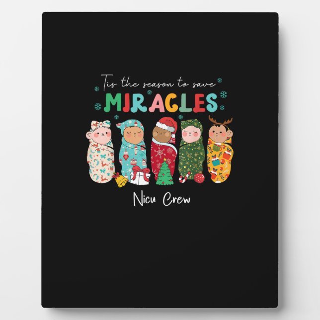 Funny Nicu Nurse Nurse Aufwertung Weihnachten Fotoplatte (Vorderseite)