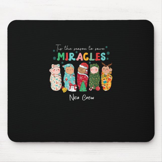 Funny Nicu Nurse Nurse Aufwertung Weihnachten Mousepad (Vorne)