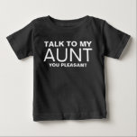 Funny Niece, Niedliche Nephew Kleinkind-Shirts, Ge Baby T-shirt<br><div class="desc">Funny Niece,  Niedliche Nephew Kleinkind-Shirts,  Geschenk von Tante,  Geschenk für Nichte und Nephew,  bringe mich zu My Tante You Kleinkindkind Bodysuit</div>