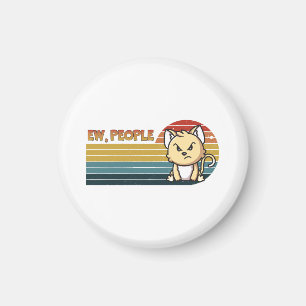 Funny Niedlich Angry Cat People Magnet