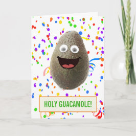 Funny Niedlich Avocado Heiliger Guacamole Geburtst Karte