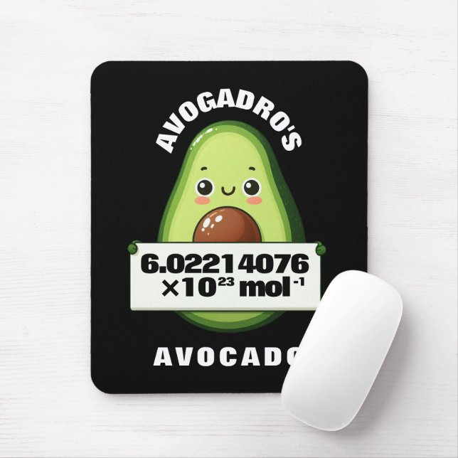 Funny Niedlich Avogadros Avocado Mousepad (Mit Mouse)
