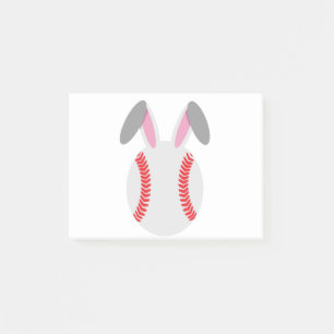 Funny Niedlich Baseball Rabbit Ostergeschenk Post-it Klebezettel