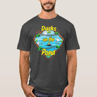 Funny Niedlich Baseball Sprichwort Ducks on Pond S T-Shirt