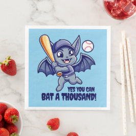 Funny Niedlich Bat Yes You Can Bat a Tausend Serviette