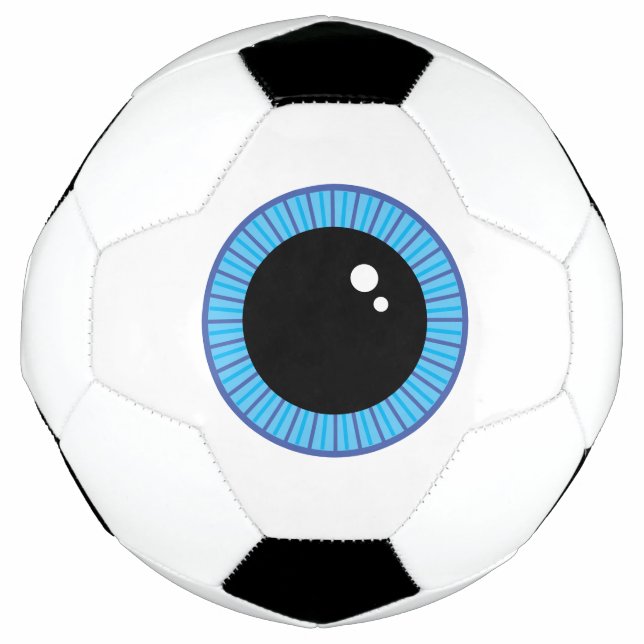 Funny Niedlich Blue Eyeball Fußball (Vorderseite)
