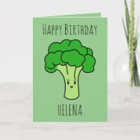Funny Niedlich Broccoli Green Veggie Geburtstag