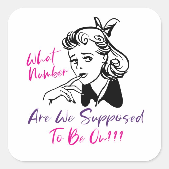 Funny Niedlich Bunco Player Party laden ein Quadratischer Aufkleber (Vorderseite)