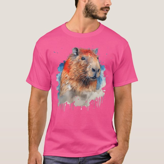 Funny Niedlich Capybara Capy Bara Capybara Definit T-Shirt (Vorderseite)