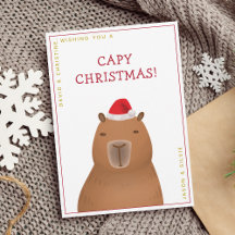 Funny Niedlich Capybara Weihnachten