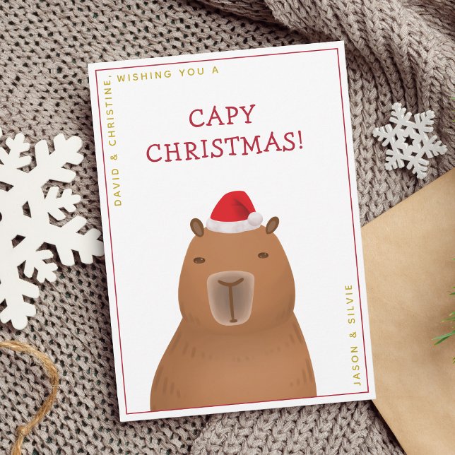 Funny Niedlich Capybara Weihnachten (Make it a capybara Christmas!)