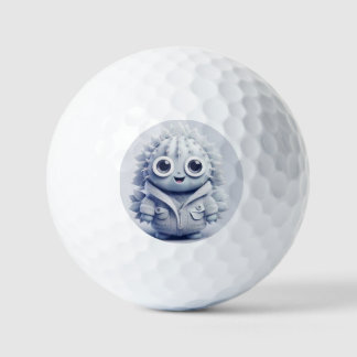 Funny Niedlich Cartoon Golf Ball - Lächelnder Char