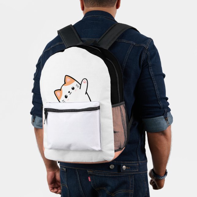 Funny Niedlich Cat Bedruckter Rucksack (Insitu (Modell))