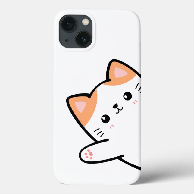 Funny Niedlich Cat Case-Mate iPhone Hülle (Rückseite)