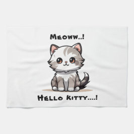 Funny Niedlich Cat Catmas Spaß Geschirrtuch