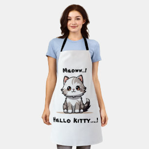 Funny Niedlich Cat Catmas Spaß Schürze
