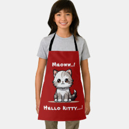 Funny Niedlich Cat Catmas Spaß Schürze