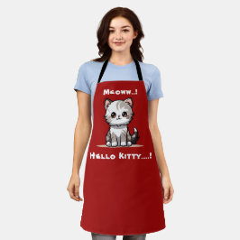 Funny Niedlich Cat Catmas Spaß Schürze