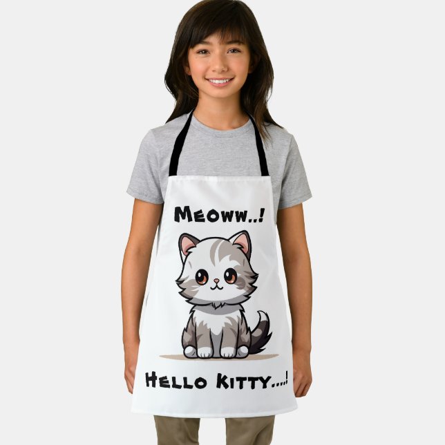 Funny Niedlich Cat Catmas Spaß Schürze (Insitu)