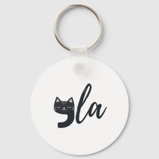 Funny Niedlich Cat Comma La Funny Kamala Harris Pr Schlüsselanhänger