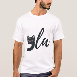 Funny Niedlich Cat Comma La Funny Kamala Harris Pr T-Shirt