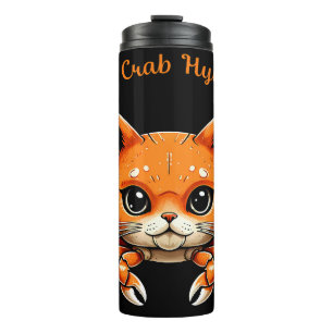 Funny Niedlich Cat Crab Creature T-Shirt for Anima Thermosbecher